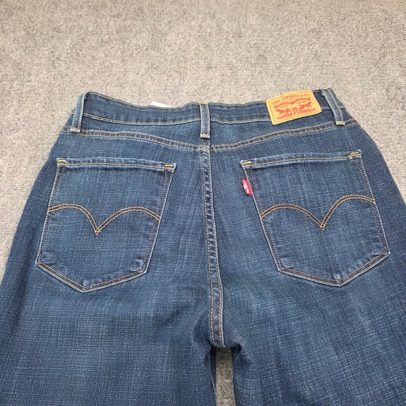 Levis 721 High Rise Skinny Jeans Women's Size 30x30 (Actual 31x30) Dark Wash EUC - Picture 9 of 9